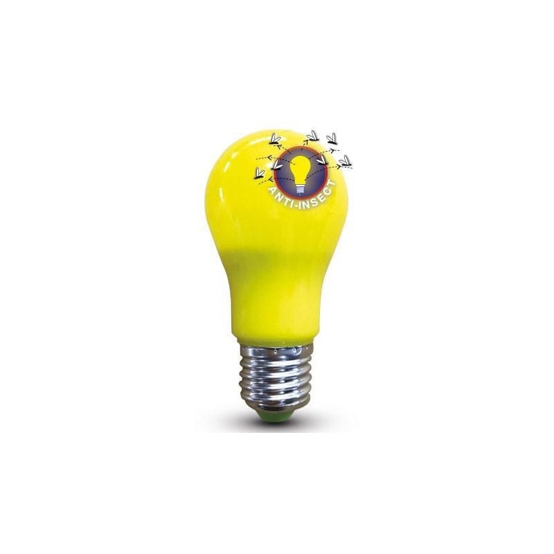 LAMPADINA GOCCIA LED ANTI-INSETTI 7W 1700K ATTACCO E27 DURALAMP LA60AI