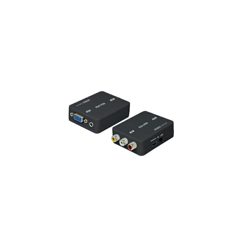 Convertitore Ingresso RCA A/V Uscita VGA KONELCO GBC 14280075 Convertitore Ingresso RCA A/V Uscita VGA KONELCO GBC 14280075
