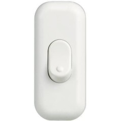 Pulsante terminale passafilo bianco