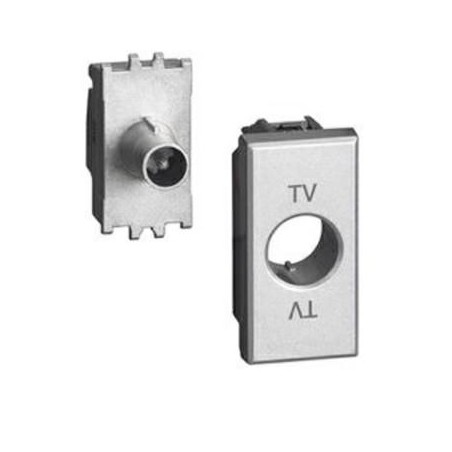 Presa Tv e Sat Axolute Passante 14db Connettore Maschio BTICINO HC4202P