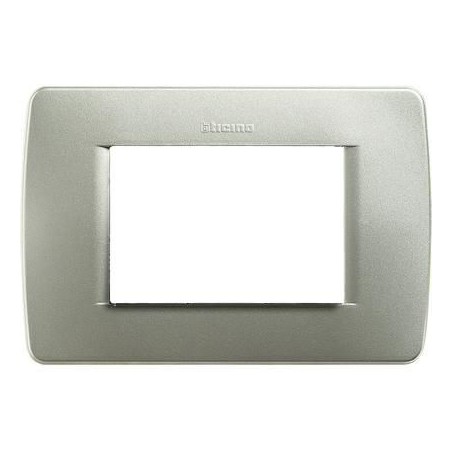 Luna Placca 3 Moduli Verde Metallo BTICINO C4803VM