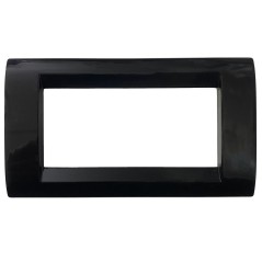 Placca Playbus 4 Moduli Nero Lacca GEWISS GW32054