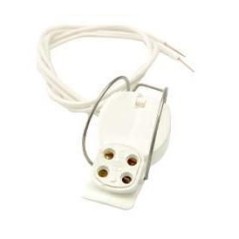 PORTALAMPADE PER LAMPADE FLUORESCENTI G10Q CON PORTASTARTER