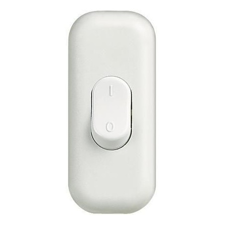 Interruttore Bipolare Passafilo Bianco