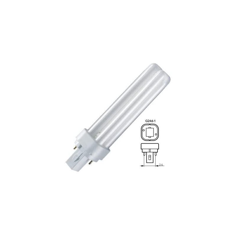 Lampada Fluorescente Compatta 13W 3000K G24d-1 RADIUM Lampada Fluorescente Compatta 13W 3000K G24d-1 RADIUM