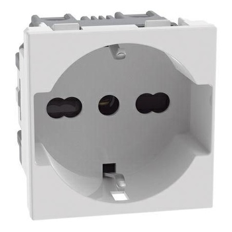 Presa Schuko Standard P40 2 moduli bianca MATIXGO BTICINO JW4140A16