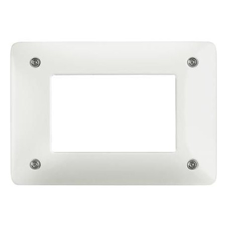 Placca Matix Antirimozione 3 Moduli Bianca BTICINO AM4803WAR