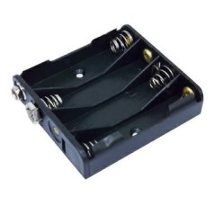 PORTAPILE PER 4 MINISTILO AAA CON PRESA POLARIZZATA KONELCO GBC 25013000