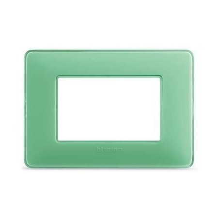 Placca Matix 3 Moduli Te Verde BTICINO AM4803CVC