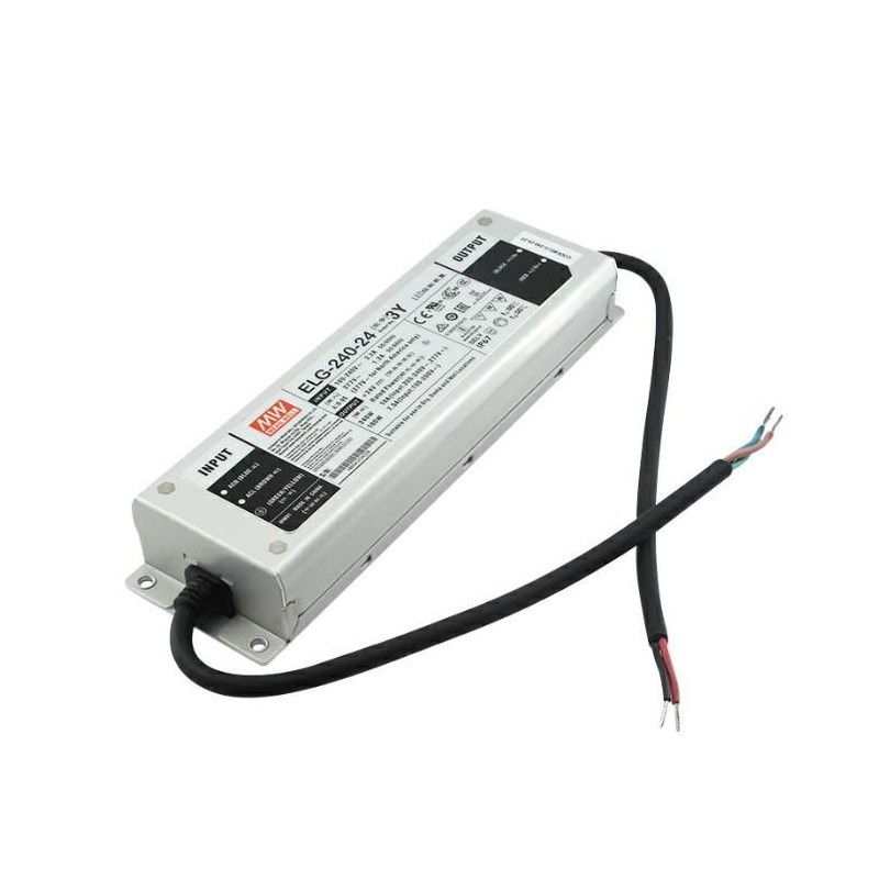 Alimentatore Switching 240W 24V 10A IP67 MEAN WELL ELG-240-24-3Y Alimentatore Switching 240W 24V 10A IP67 MEAN WELL ELG-240-24-3Y