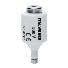 Fusibile Diazed DII passo E27 curva rapida 10A 500V ITALWEBER 1221010