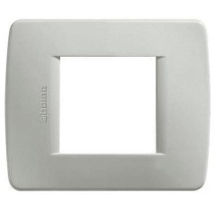 Luna placca 2 moduli Grigio chiaro BTICINO C4802GC