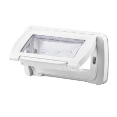 Placca stagna system bianca IP55 4 moduli GEWISS GW22461