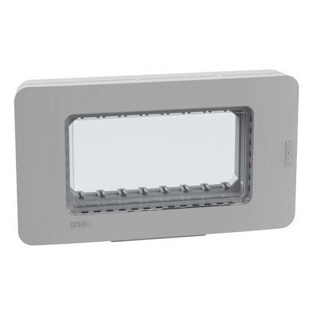 Placca stagna IP55 4 moduli grigia MatixGO BTICINO 28604G