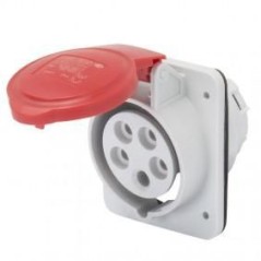 Presa fissa incasso 3P+N+T 16A IP44 rossa 380V GEWISS GW62210H