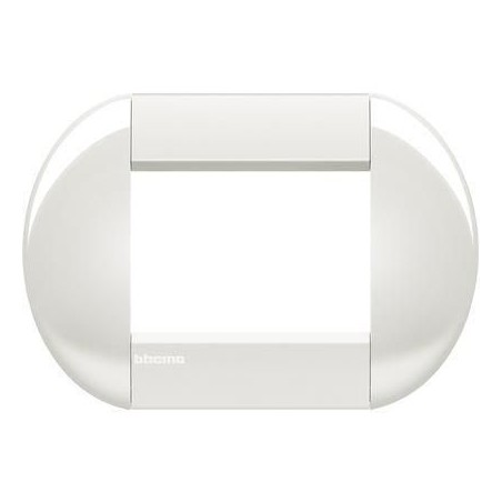 Livinglight placca tonda 3 moduli colore Bianco BTICINO LNB4803BI