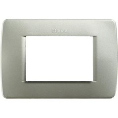 Luna Placca 3 Moduli Verde Metallo BTICINO C4803VM