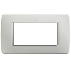Luna placca 4 moduli Grigio chiaro BTICINO C4804GC