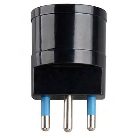 Riduzione Presa Schuko 16A Spina 16A Nera ECOVA 33036