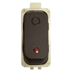 INTERRUTTORE BIPOLARE LUMINOSO MARRONE GL 2000 LEGRAND 65116