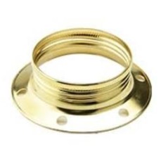 GHIERA FILETTATA E27 OTTONE FAI 1032