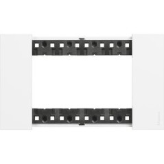 Placca Living Now 4 moduli colore bianco BTICINO KA4804KW