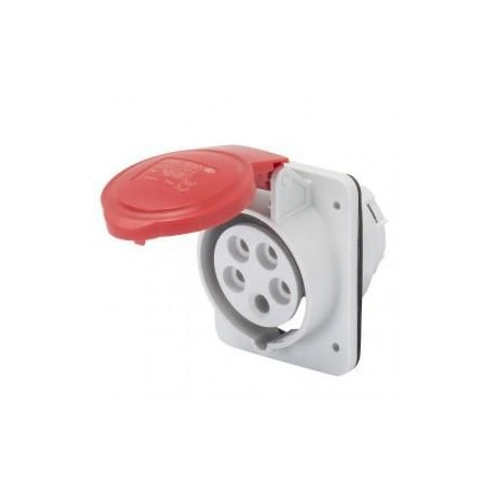 Presa fissa incasso 3P+N+T 16A IP44 rossa 380V GEWISS GW62210H