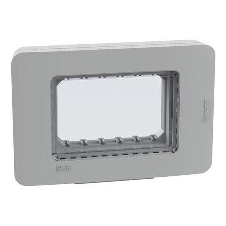 Placca stagna IP55 3 moduli grigia MatixGO BTICINO 28603G