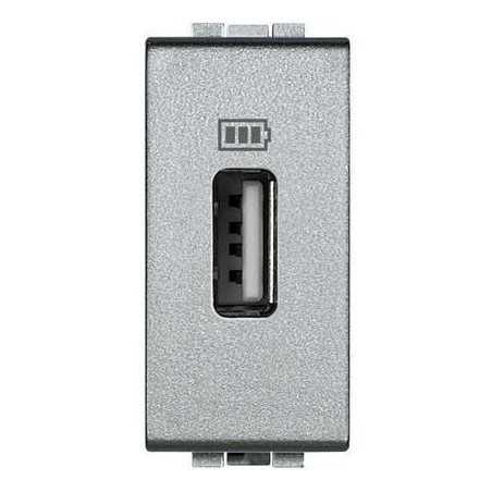 Caricatore USB tensione 5 Vd.c LivingLight tech BTICINO NT4285C1