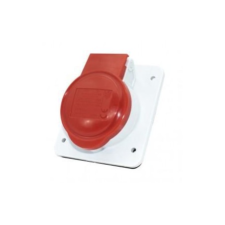 Presa fissa incasso 3P+T 16A IP44 rossa 380V GEWISS GW62209H