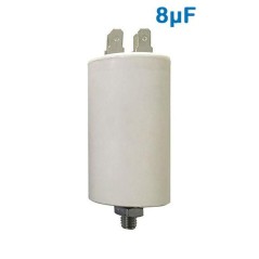 CONDENSATORE DI SPUNTO 450V 8UF TERMINALE FASTON