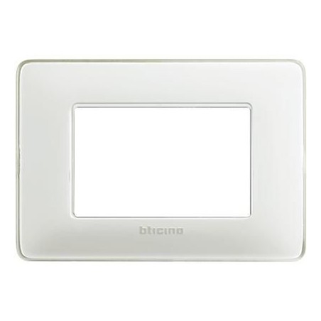 Placca Matix 3 Moduli Ghiaccio BTICINO AM4803CBN