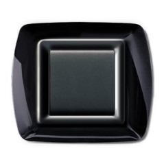 Placca My Life 2 Moduli Nera ELETTROCANALI ECL2982N