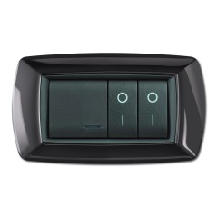 Placca My Life 4 Moduli Grigio Scuro ELETTROCANALI ECL2984GS