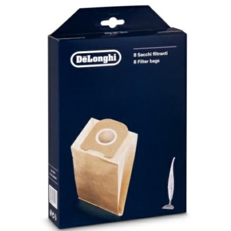 Sacchi Filtranti per Scopa Elettrica Confezione da 8 sacchi DELONGHI DLS36