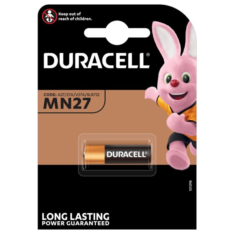 1 BATTERIA ALCALINA MN27 12V DURACELL 1 BATTERIA ALCALINA MN27 12V DURACELL