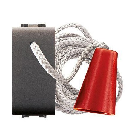 PULSANTE UNIPOLARE A TIRANTE ANTRACITE MY LIFE ELETTROCANALI ECL4024