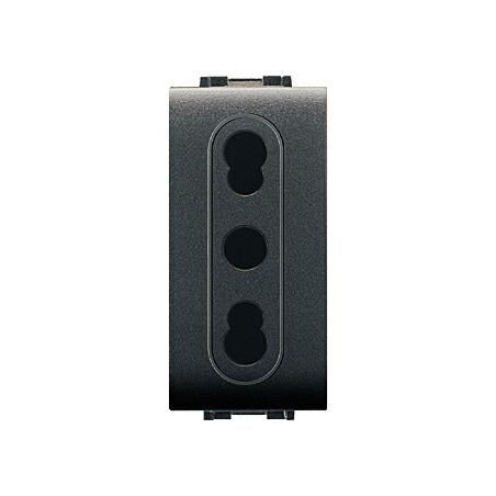 PRESA BIPASSO ANTRACITE MY LIFE ELETTROCANALI ECL4045