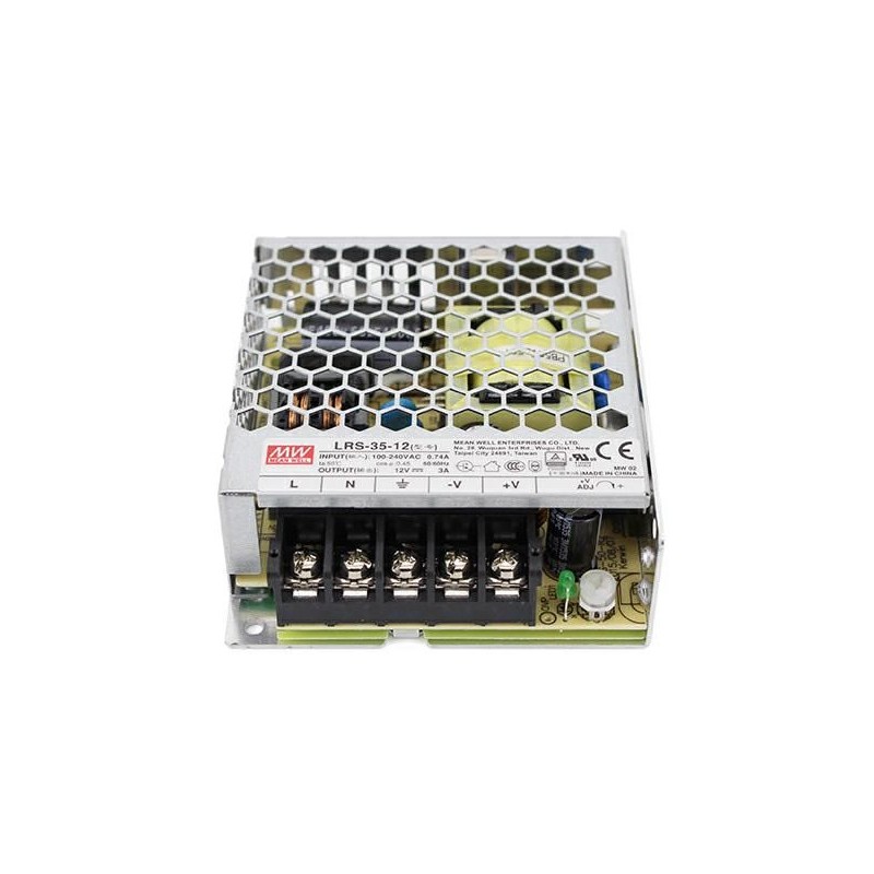 Alimentatore Switching 35W 12V 3A MEAN WELL LRS-35-12 Alimentatore Switching 35W 12V 3A MEAN WELL LRS-35-12
