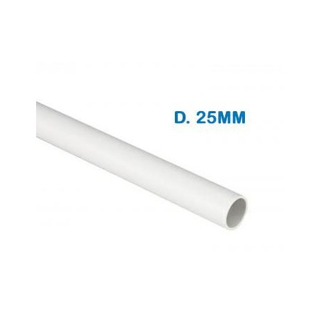 TUBO RIGIDO IN PVC DIAMETRO 25MM 3MT