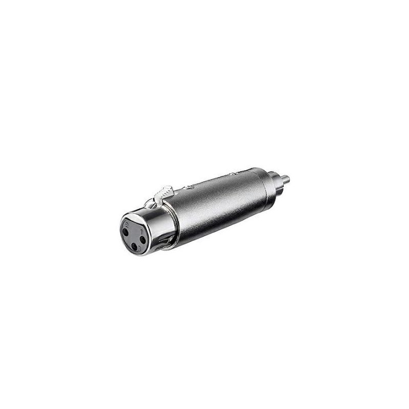 Adattatore microfonico XLR presa 3 poli a spina RCA MELCHIONI 433329786 Adattatore microfonico XLR presa 3 poli a spina RCA MELCHIONI 433329786