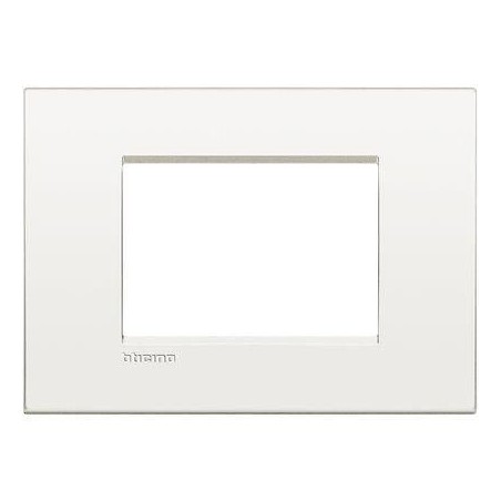 Livinglight placca AIR 3 moduli bianco puro BTICINO LNC4803BN