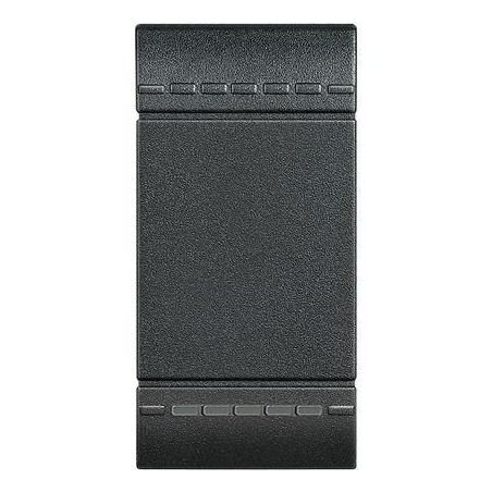 Copritasto LivingLight Antracite illuminabile a 1 modulo BTICINO L4915N