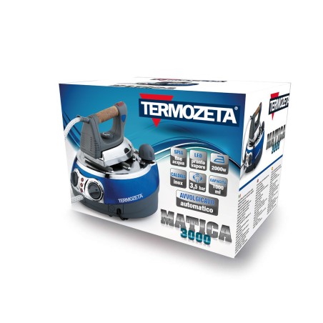 FERRO CON CALDAIA 1LT 2100W CALDAIA ACCIAIO INOX MATICA 3000 TERMOZETA 74353