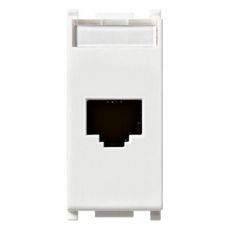 Presa RJ45 NetSafe CAT 5E UTP colore bianco Arkè VIMAR 19338.9.B