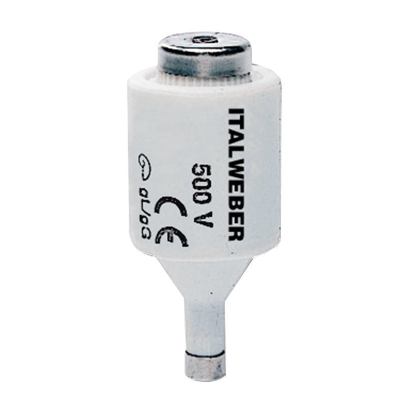 Fusibile Diazed DII passo E27 curva rapida 16A 500V ITALWEBER 1221016