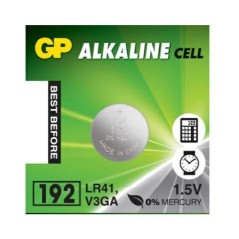 1 Batteria Alcalina a Bottone 1,5V LR41 V3GA GP 192