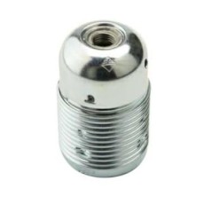 Portalampada Filettato E27 Argento FAI 1031/F/ARG