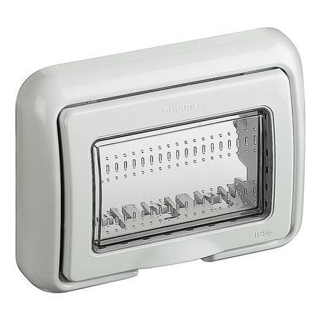 Idrobox placca IP55 3 moduli Serie Matix BTICINO 25603