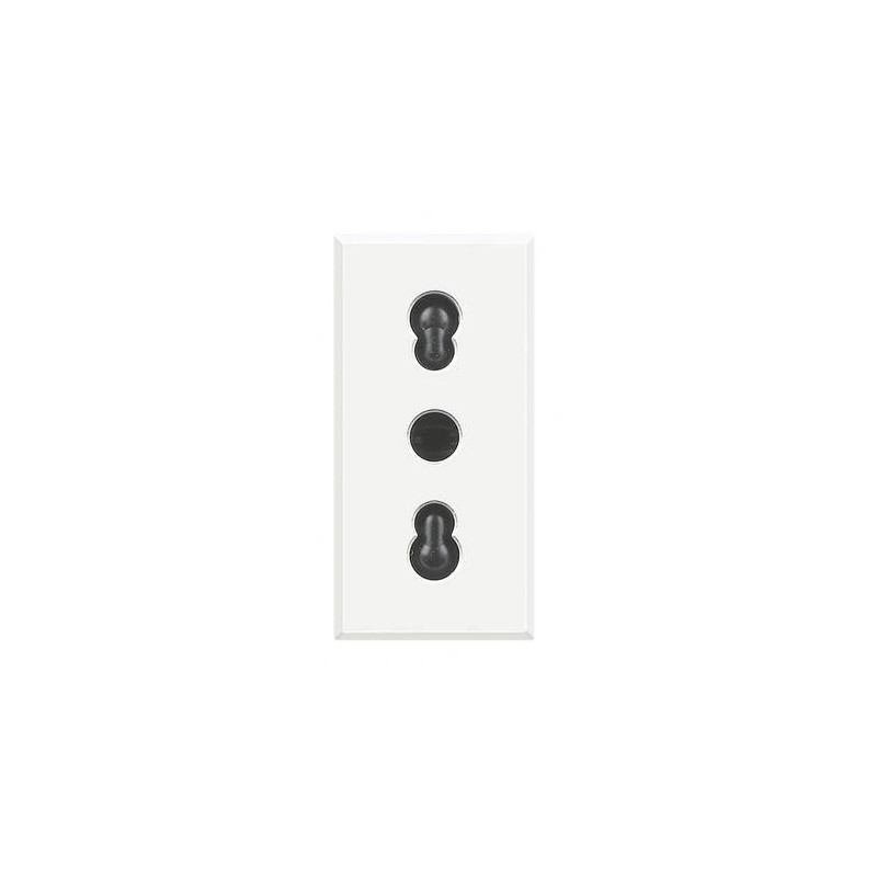 Axolute Presa Bivalente Bianca BTICINO HD4180 Axolute Presa Bivalente Bianca BTICINO HD4180